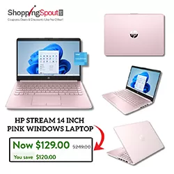 HP Pink Windows Laptop Up to 48% Off